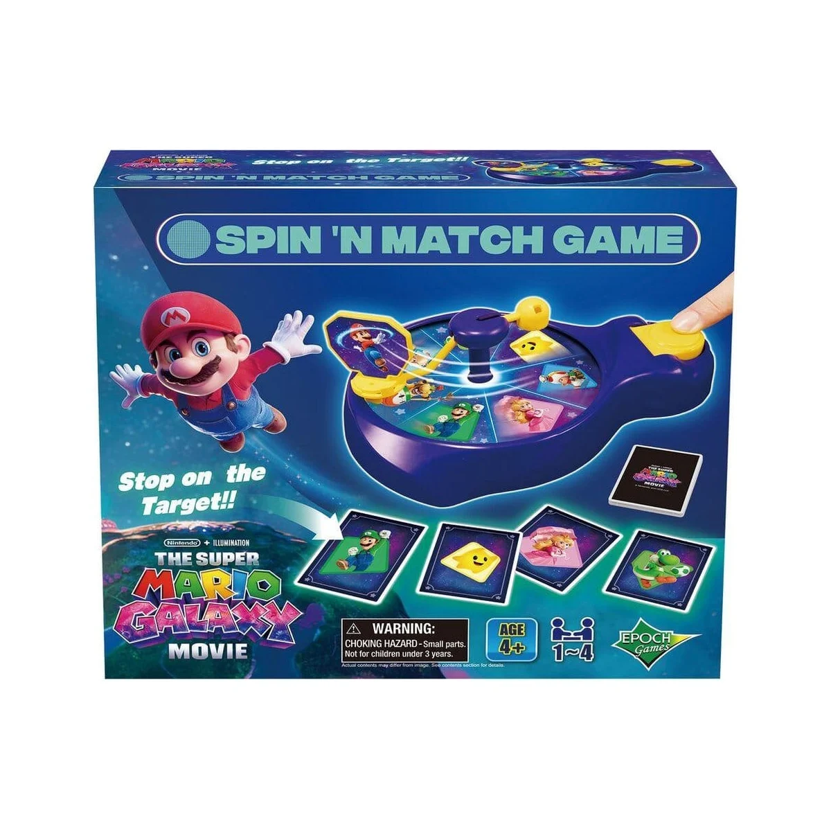 Super Mario Galaxy Movie Spin'n Match game Board game - Epoch Toys