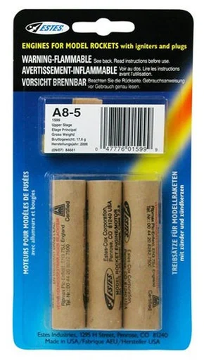 Estes EST10036 A8-5 Engines/3pk