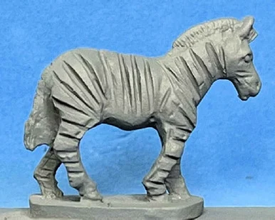 PIG170207 - ZEBRAS (6) W/ ETCHED STRIPES