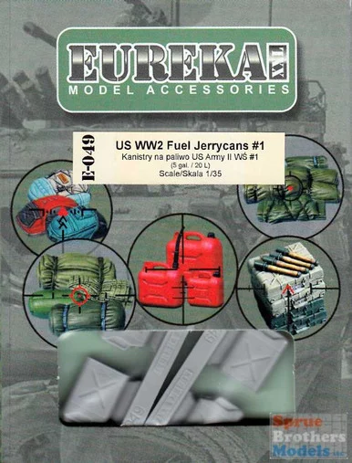 EURE049 1:35 Eureka XXL - US WW2 Fuel Jerrycans #1