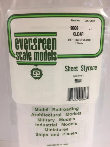 Evergreen Styrene Clear .010 (2)