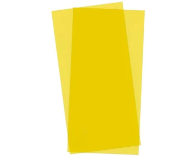 Evergreen Scale Models 9904 Yellow Transparent Sheet 6 x 12 x .010 (2 Pieces)