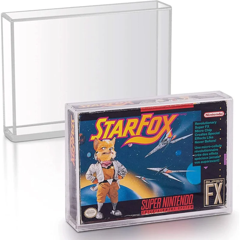 Pack of 2 acrylic protective boxes for SNES/N64 Games - Evoretro