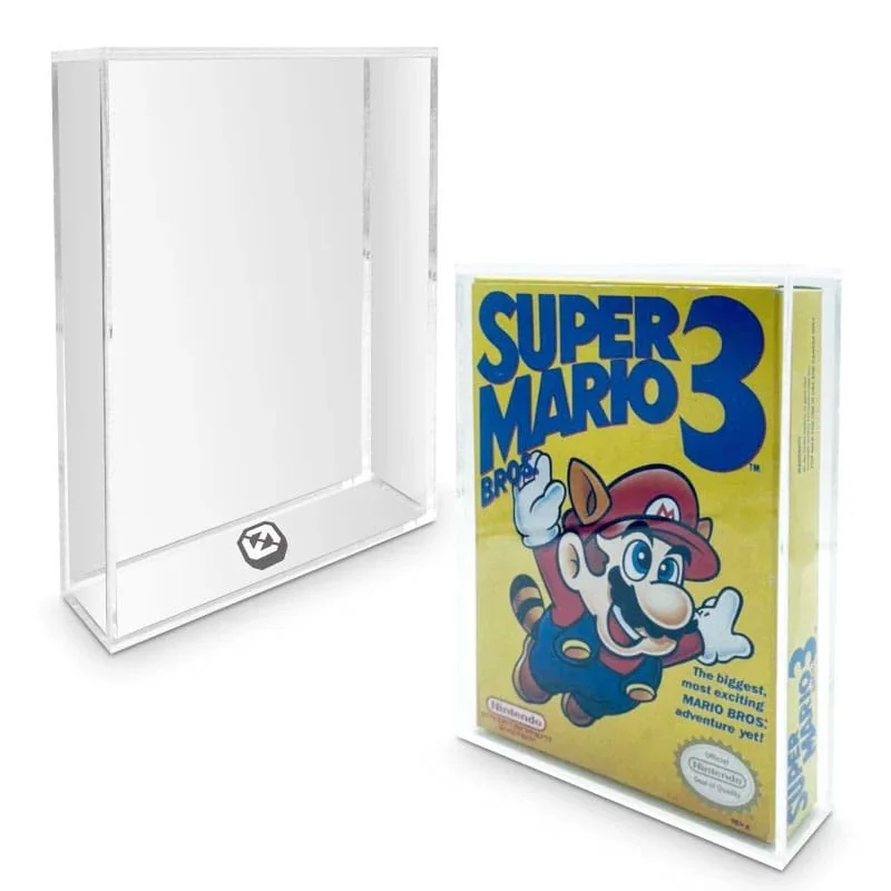Pack of 2 acrylic protective boxes for NES Games - Evoretro