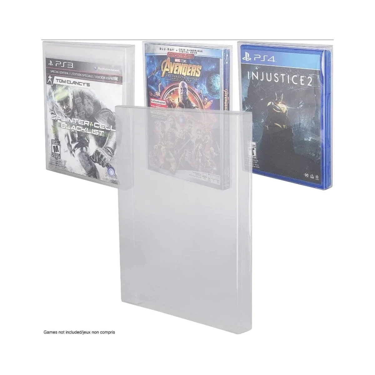 Pack of 25 PET protective cases for Xbox One/PS3/PS4 games - Evoretro