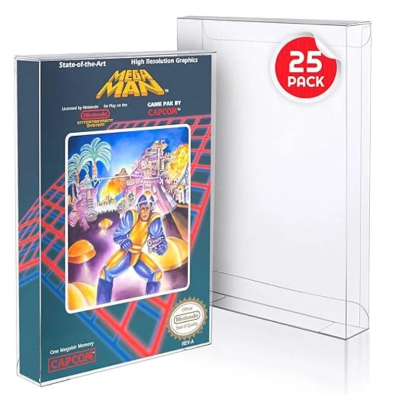 Pack of 25 PET protective boxes for Game Boy/GBA Games - Evoretro