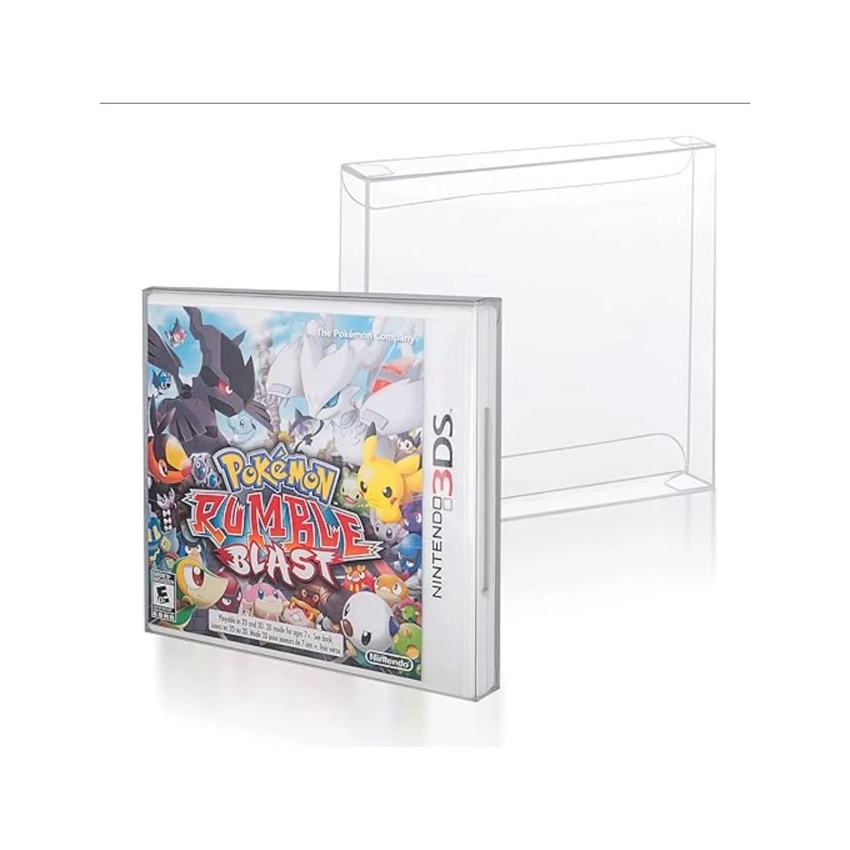 Pack of 25 PET protective cases for 3DS (NTSC) games - Evoretro