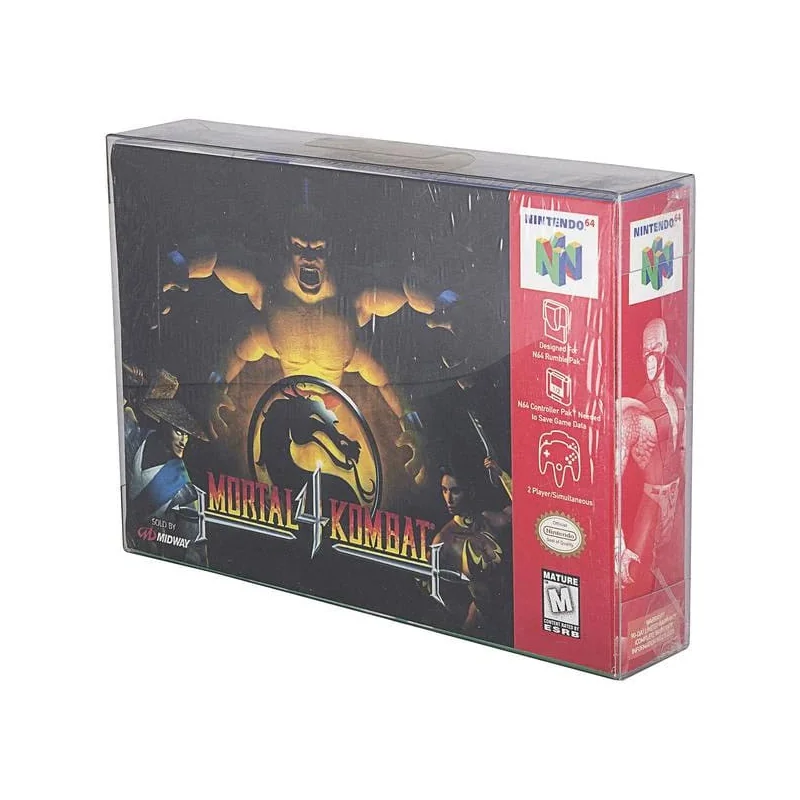 Pack of 25 PET protective boxes for Super Nintendo/Nintendo 64/SNES/N64 Games - Evoretro