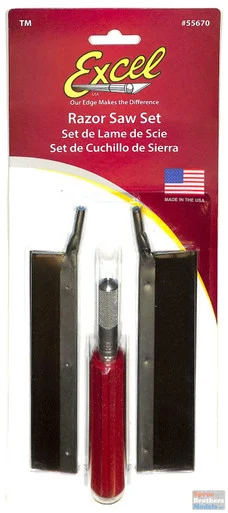 EXL55670 Excel Razor Saw Set with 2 Saw Blades #55670