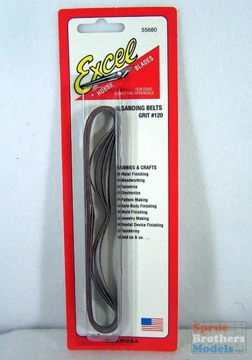 EXL55680 Excel #120 Grit Sanding Belts (5 pcs) #55680