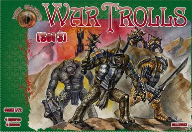 Dark Alliance ALL72032 War Trolls Set #3 1/72 Scale Figures (4) - Alliance Figures