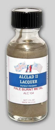 Alclad II 104 1oz. Bottle Pale Burnt Metal Lacquer