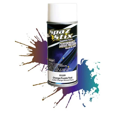 Spaz Stix 05209 Color Change Paint Orange / Purple / Teal Aerosol 3.5oz