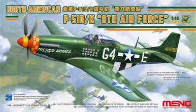 Meng LS-010 North American P-51D P-51K Mustang 8th Air Force 1/48 Scale Model Kit
