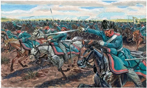 Napoleonic Wars Waterloo Prussian Cavalry 1/72 Scale Plastic Figures - Italeri