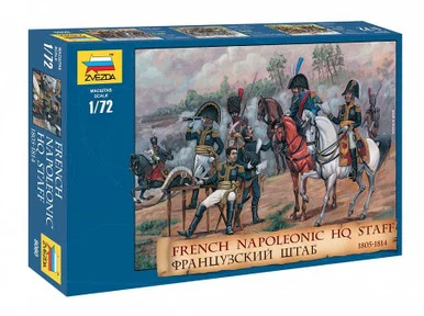 Zvezda 8080 French Napoleonic HQ Staff 1805-14 1/72 Scale Figures Kit