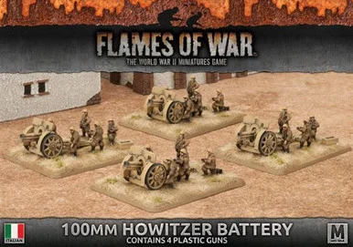 15mm 100mm Howitzer Battery (Plastic) - IBX12