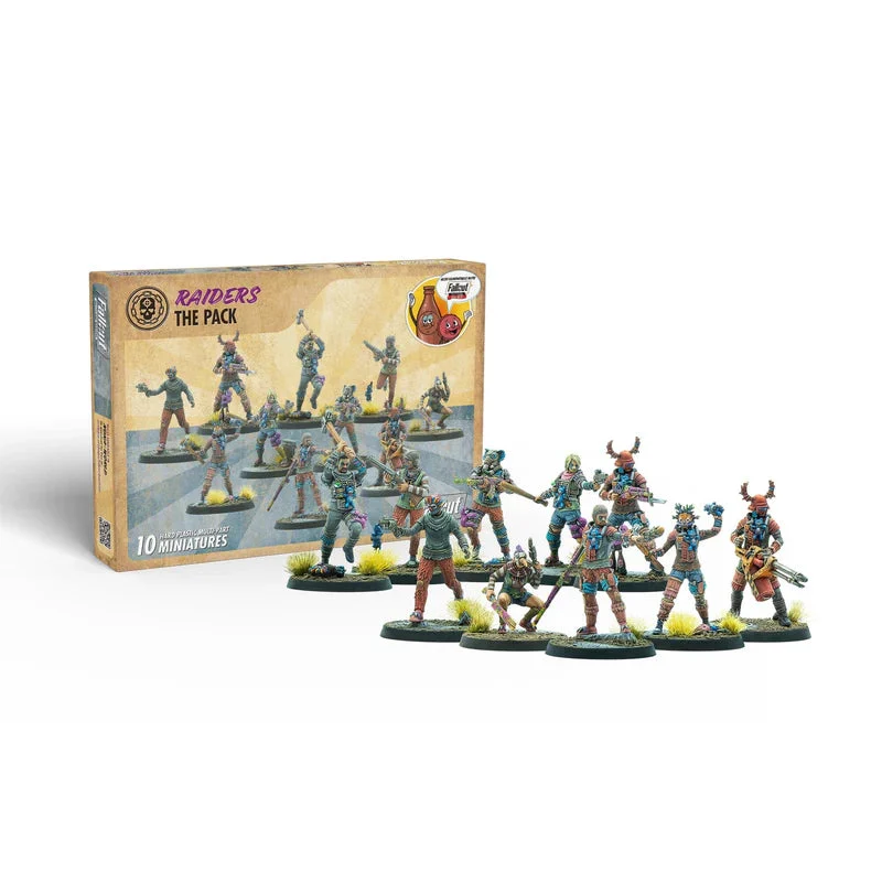 Modiphius Fallout: Miniatures - Raiders: The Pack — The Colorful Alphas of Nuka-World