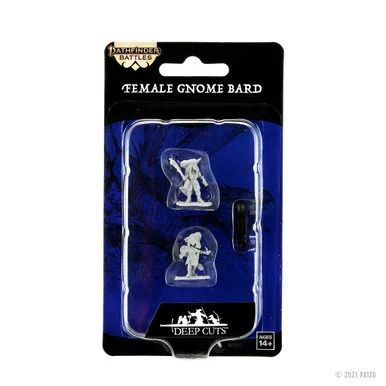 Wizkids 90327 Pathfinder Deep Cuts Unpainted Miniatures: Gnome Bard Female