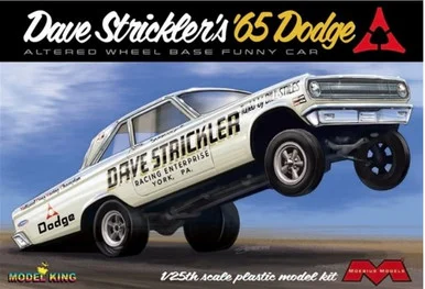 Moebius Models 2451 Dave Strickler's 1965 Dodge Altered Wheel Base Funny Car 1/25 Scale Model Kit