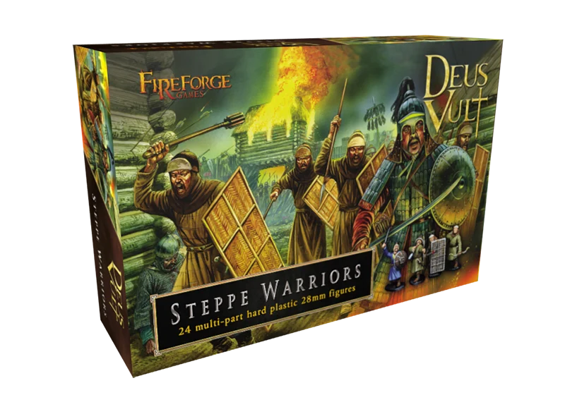 Mongol Horde Steppe Warriors, 28mm Plastic Model Figures - Fireforge Games