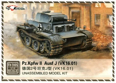 1/72 Flyhawk German Pz.Kpfw II Ausf J(VK.16.01) Armor Model Kit - Flyhawk Models