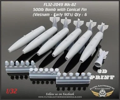 1/32 Flying Leathernecks Mk-82 500lb bomb with conical fins (Vietnam to Desert Storm)