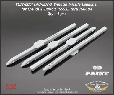 1/32 Flying Leathernecks LAU-127F/A Wingtip Launcher for F/A-18E/F (Early)