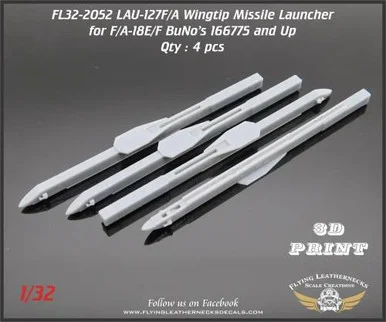 1/32 Flying Leathernecks LAU-127F/A Wingtip Launcher for F/A-18E/F (Late)