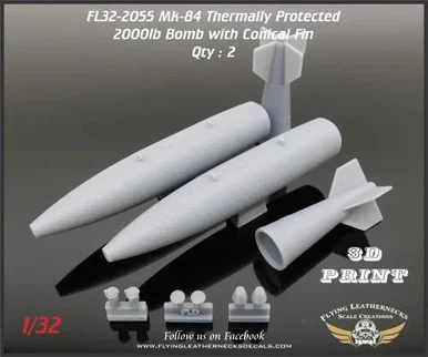 1/32 Flying Leathernecks Mk-84 2000lb bomb with conical fins - Thermally Protected