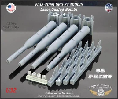 1/32 Flying Leathernecks GBU-27 20001b laser Guided Bomb (4)