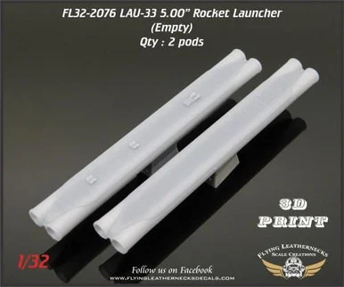 1/32 Flying Leathernecks LAU-33 5.00 Dual Rocket Launcher (Empty) Set of 2
