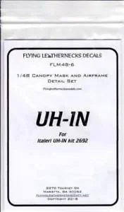 1/48 Flying Leathernecks UH-1N Canopy Mask for ltaleri