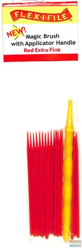 FLXM929007 Flex-I-File Magic Brush with Applicator Handle - Red Extra Fine