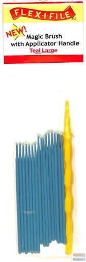 FLXM930004 Flex-I-File Magic Brush with Applicator Handle - Teal Large