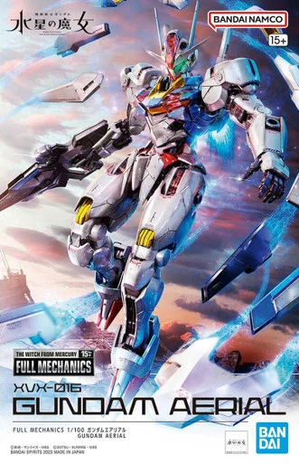 Bandai 5065090 XVX-016 Gundam Aerial Full Mechanics 1/100 Scale Model Kit