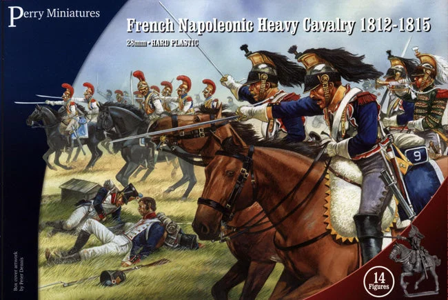 Napoleonic French Heavy Cavalry 1812 – 1815, 28 mm Scale Model Plastic Figures - Perry Miniatures