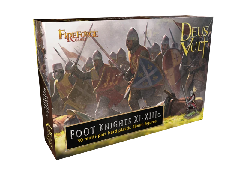 Foot Knights 11th – 13th Century, 28mm Model Figures - Fireforge Games