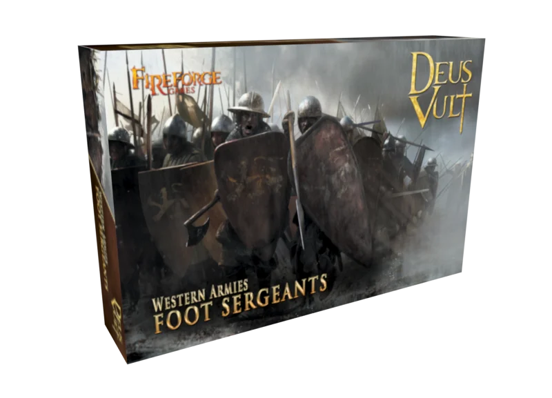 Medieval Foot Sergeants, 28mm Model Figures - Fireforge Games