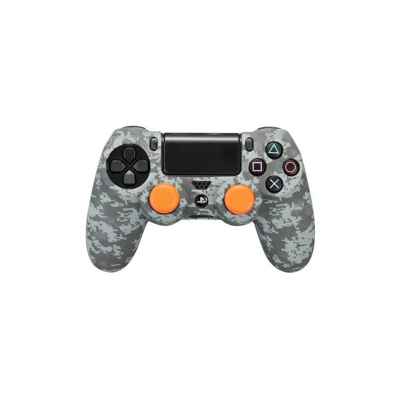 Silicone + Camo Digital Black Grips for PS4 Controller - FR-TEC
