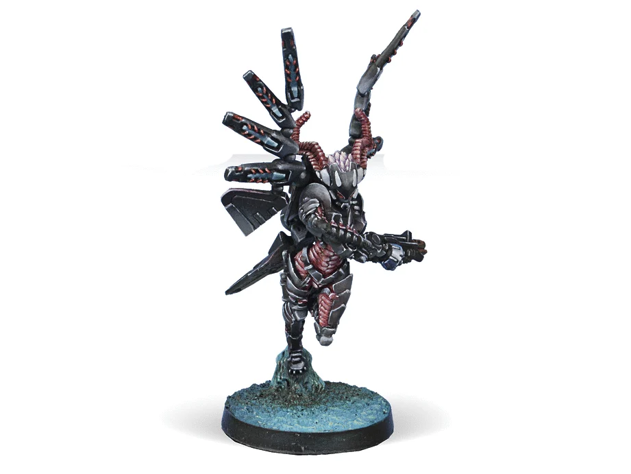 Infinity Combined Army Fraacta Drop Unit (Boarding Shotgun) Miniature Game Figures - Corvus Belli