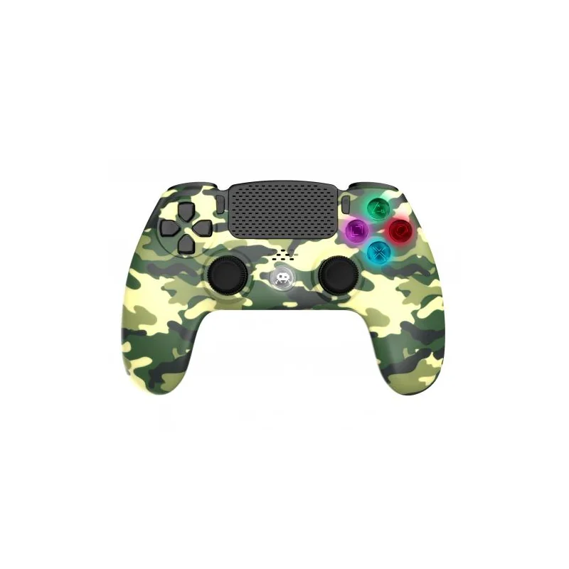 Wireless Controller for PS4 with Headphone Jack and Illuminated Buttons-Green Camo