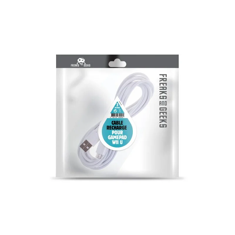 3m USB charging cable for Wii U Gamepad - Freaks and Geeks