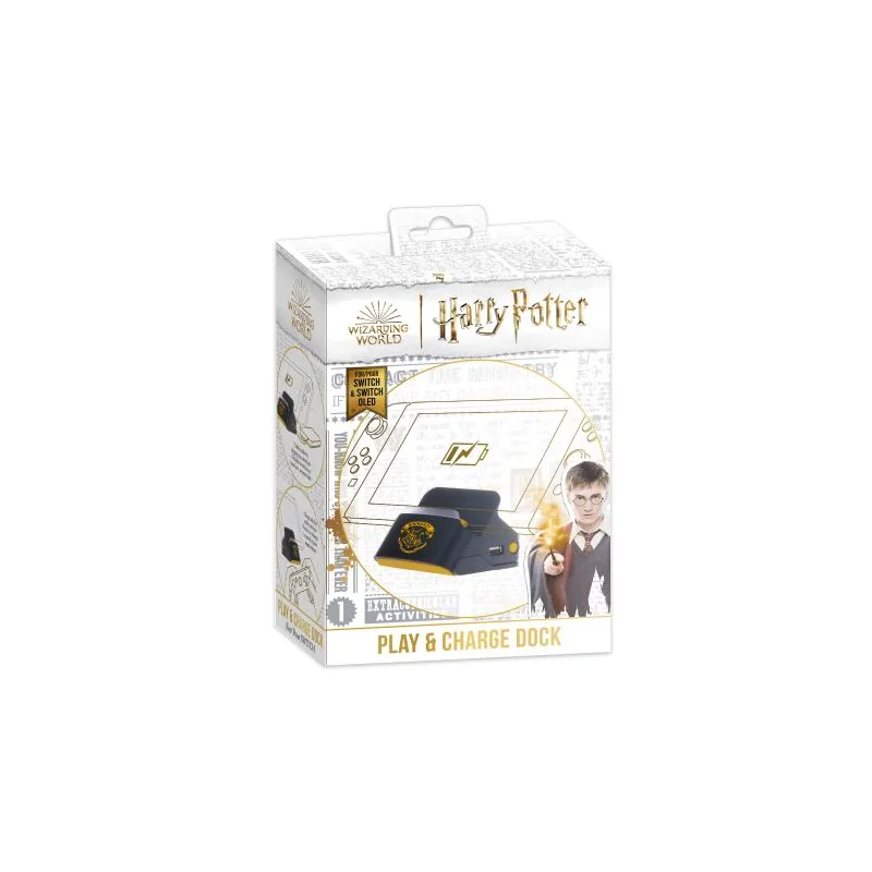 Harry Potter-Nintendo Switch-Dock and Stand 2 in 1-Charging Support+TV Connection-Hogwarts Black