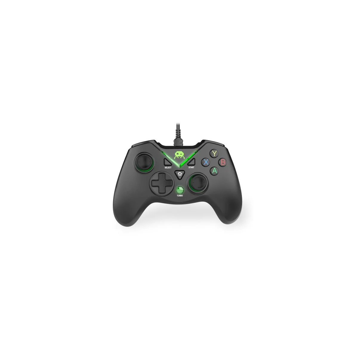 Black Wired Controller for Xbox 360 / Windows 10-11
