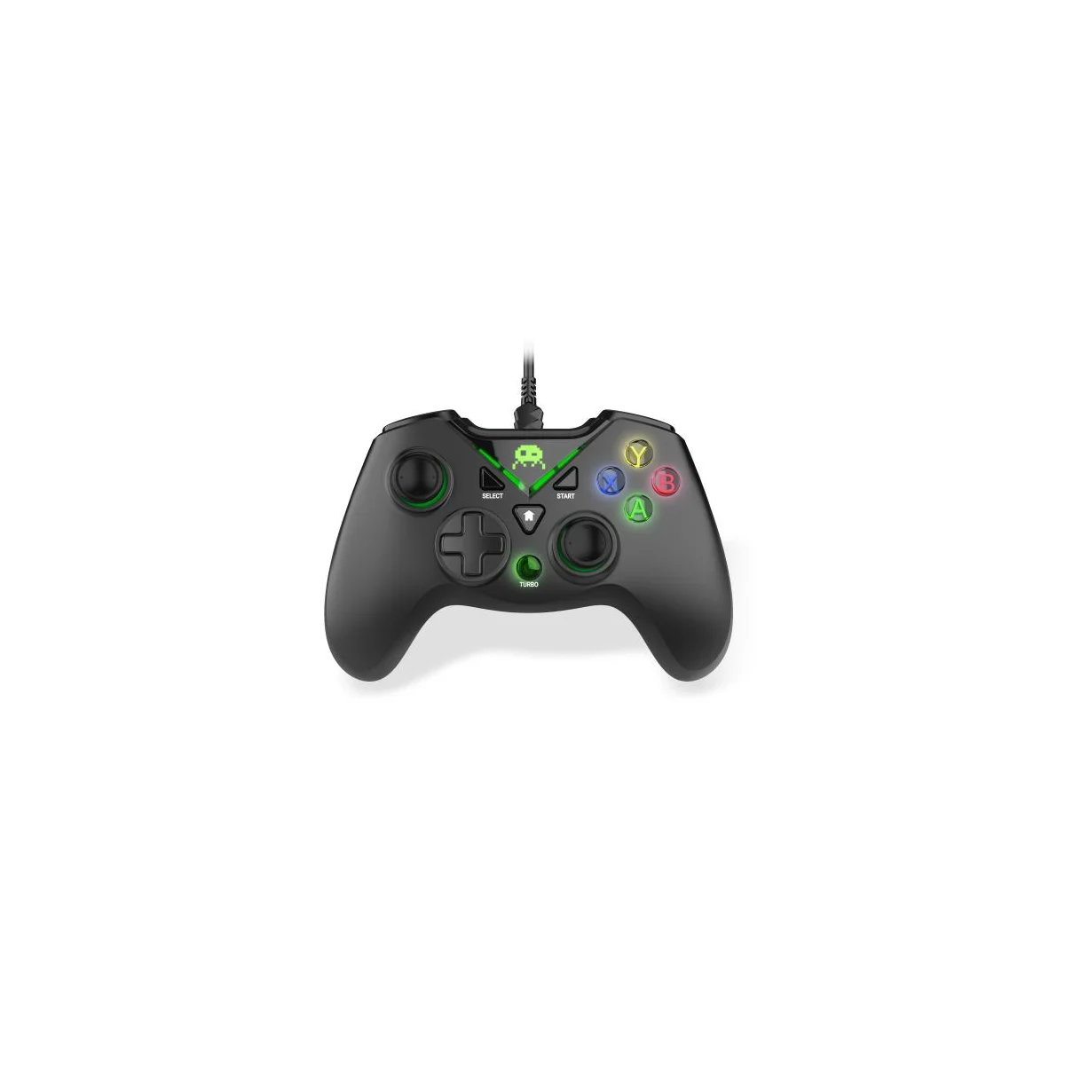 Black Wired Controller for PC with 3M Cable - Freaks and Geeks