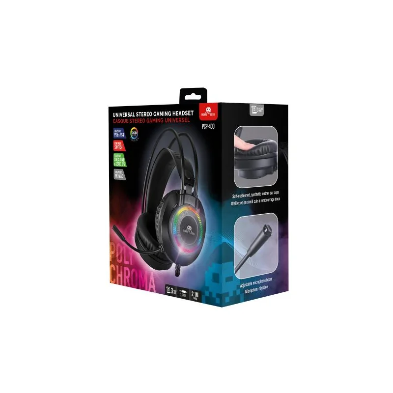 Dual PCP- 400 Polychroma Backlit Headset with Microphone for PC/PS4/PS5/XBOXONE