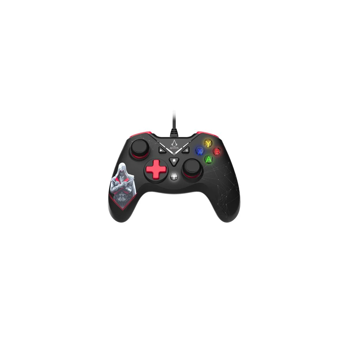 Assassin's Creed - Wired USB Controller for PC with 3M Cable - Black and Red