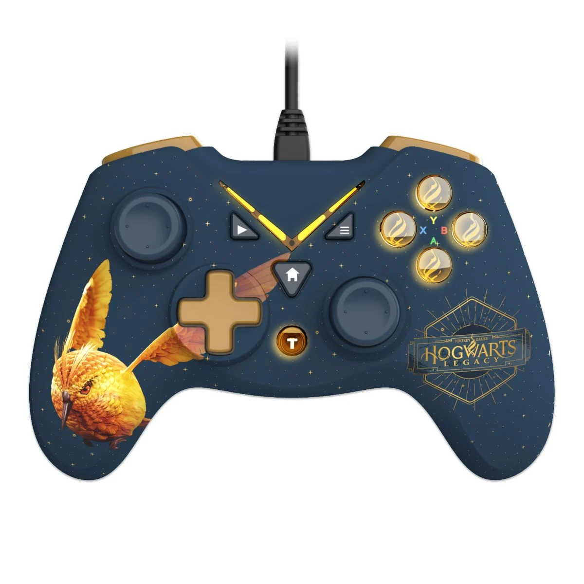 Harry Potter - Wired Controller for PC with 3M Cable - Golden Vivet (not compatible with Microsoft)