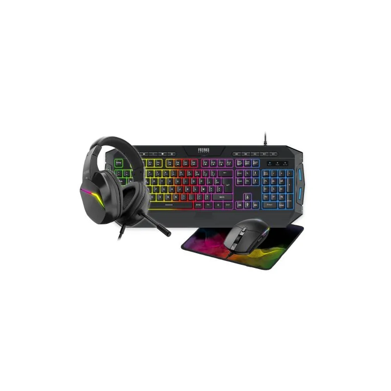 4in1 Polychroma Pack AZERTY Keyboard+Mouse+Mat+Headset - RGB